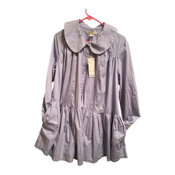 NWT Urban Outfitters Preppy Babydoll Mini Frock Dress with Peter Pan Collar - Picture 9 of 13